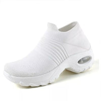 JoliensSneaks | Women's Orthopedic Shoes | Air Cushion Sole Support-White-4.5-State of Style
