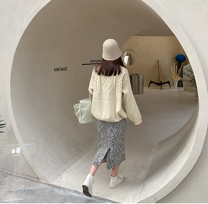 JoliensSweater | Women's Sweater | Soft & Stylish Knitwear-Beige-One size fits all-State of Style