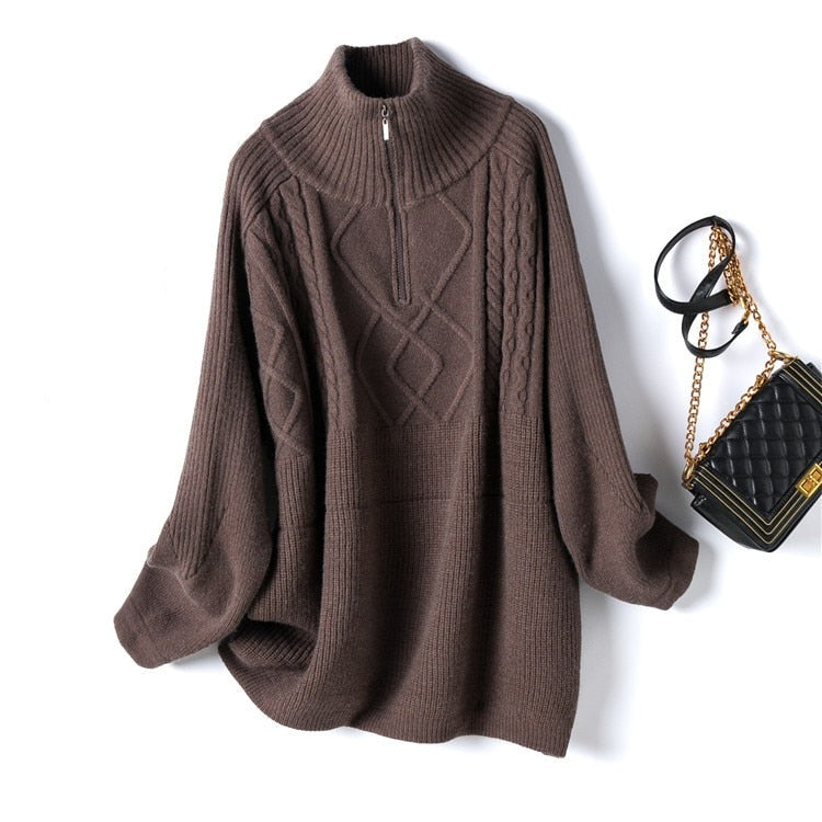 JoliensSweater | Women's Sweater | Soft & Stylish Knitwear-Brown-One size fits all-State of Style