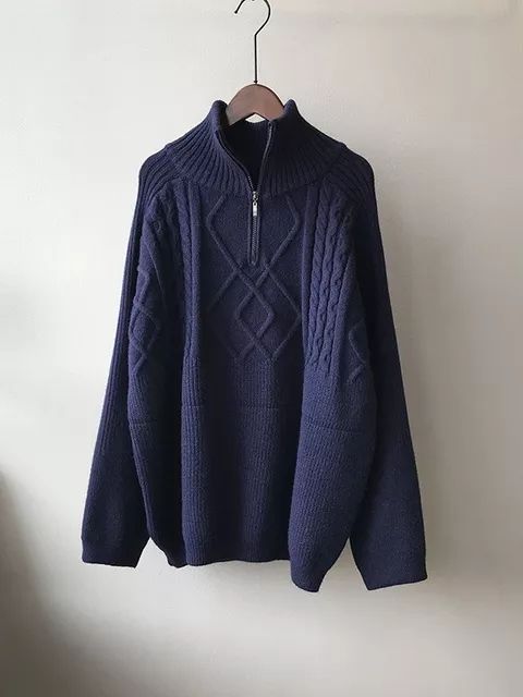 JoliensSweater | Women's Sweater | Soft & Stylish Knitwear-Navy Blue-One size fits all-State of Style