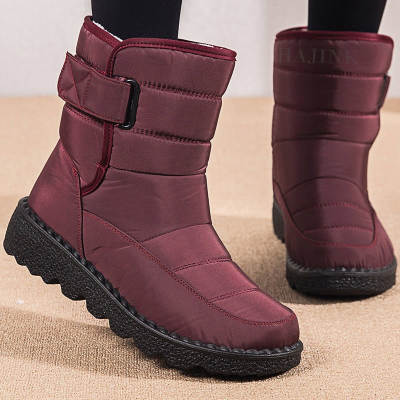 JoosjesBoots | Winter Snow Boots | Warm & Waterproof Footwear-Wine Red-5.0-State of Style