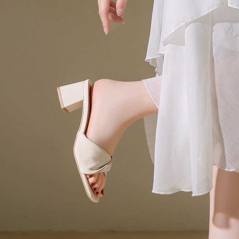 JoosjesShoes | Heels with Bow for Women | Elegant & Feminine Footwear-Beige-4.5-State of Style