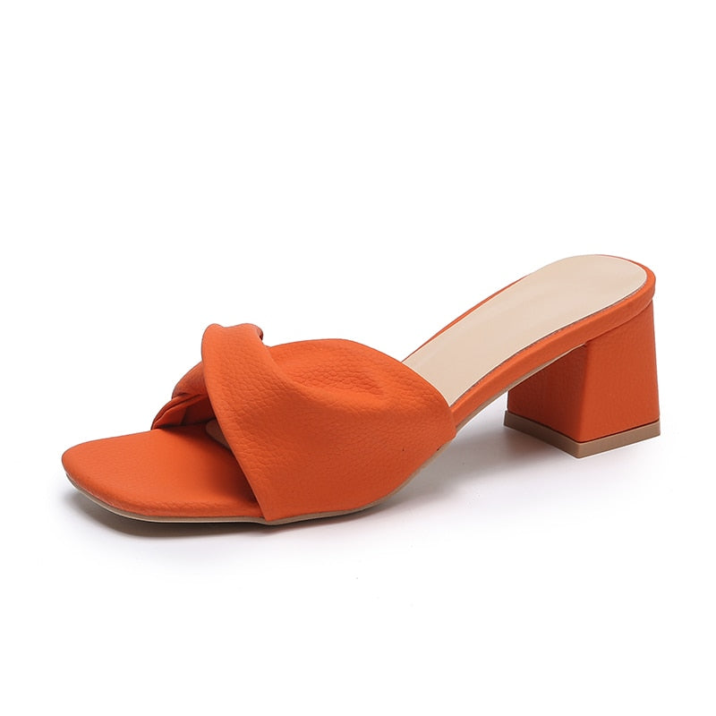 JoosjesShoes | Heels with Bow for Women | Elegant & Feminine Footwear-Orange-4.5-State of Style