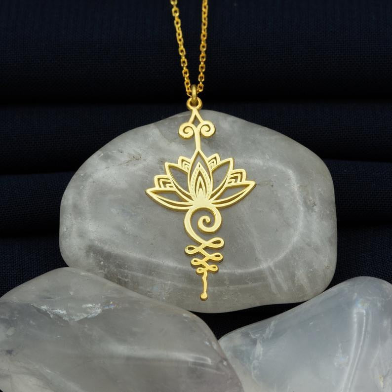 JosePendant | Lotus Pendant for Women | Elegant & Symbolic Jewellery-Gold-State of Style