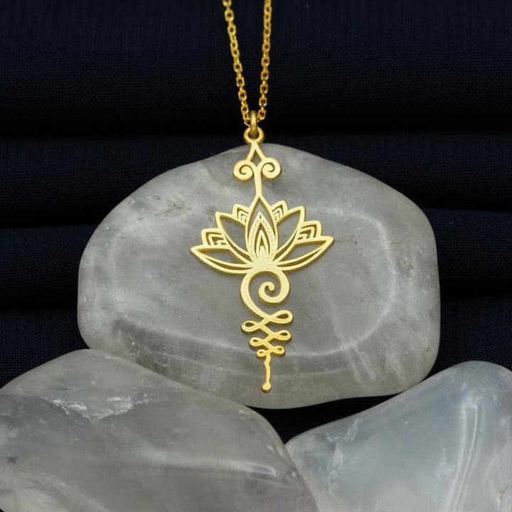 JosePendant | Lotus Pendant for Women | Elegant & Symbolic Jewellery-Gold-State of Style