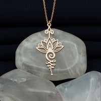 JosePendant | Lotus Pendant for Women | Elegant & Symbolic Jewellery-Rose Gold-State of Style