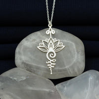 JosePendant | Lotus Pendant for Women | Elegant & Symbolic Jewellery-Silver-State of Style