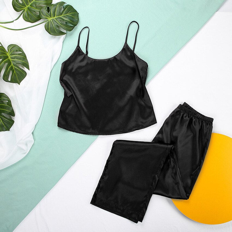 JosephinesPyjamas | Long Pants & Top Pyjama Set | Soft & Comfortable-Black-S-State of Style