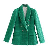 JosettesBlazer | Slim Fit Blazer for Women | Elegant & Tailored Look-Green-XS-State of Style
