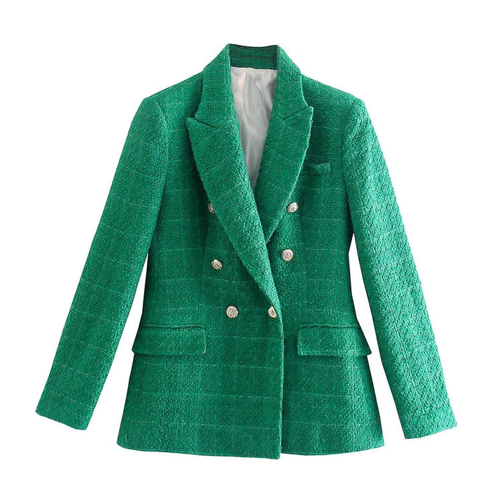 JosettesBlazer | Slim Fit Blazer for Women | Elegant & Tailored Look-Green-XS-State of Style