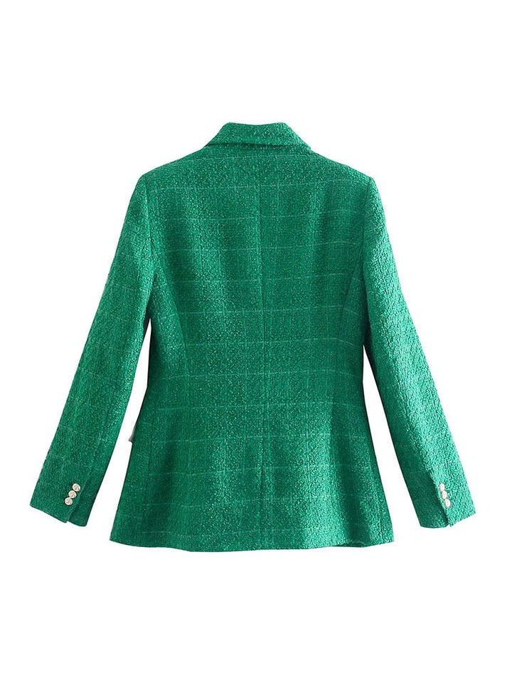 JosettesBlazer | Slim Fit Blazer for Women | Elegant & Tailored Look-Green-XS-State of Style