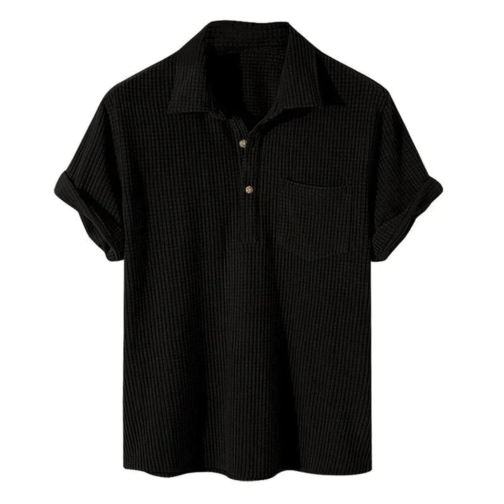 Jovan | Casual Luxury Men's Shirt-Black-M-State of Style