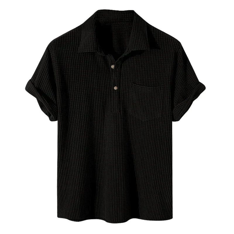 Jovan | Casual Luxury Men's Shirt-Black-M-State of Style