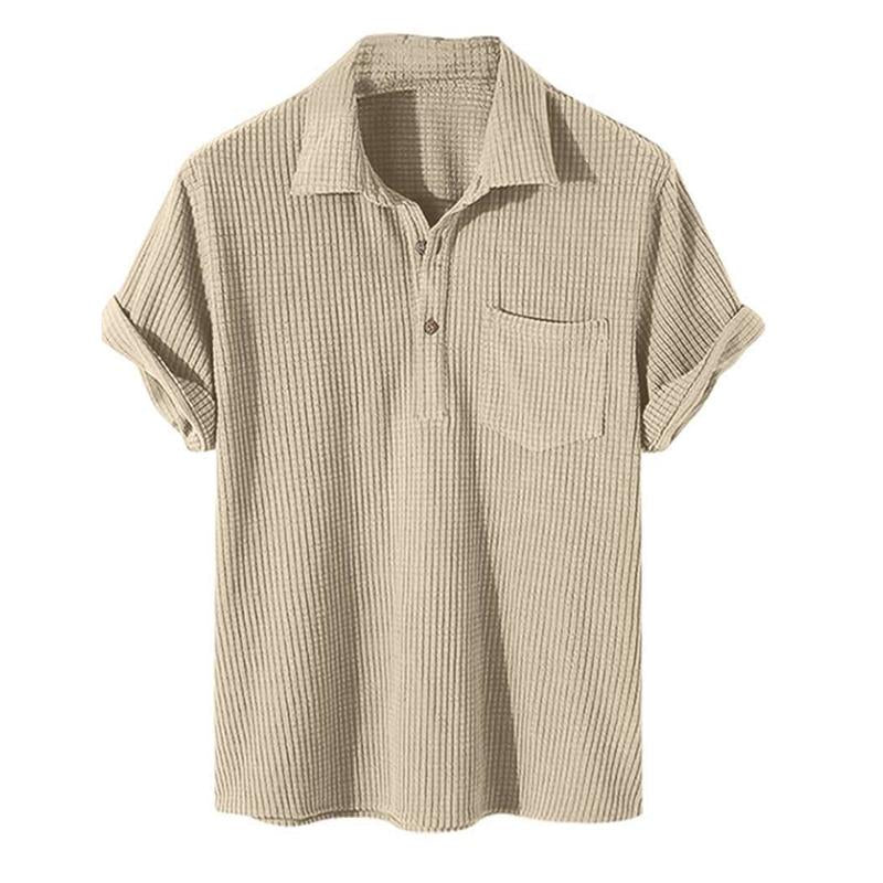 Jovan | Casual Luxury Men's Shirt-Khaki-M-State of Style