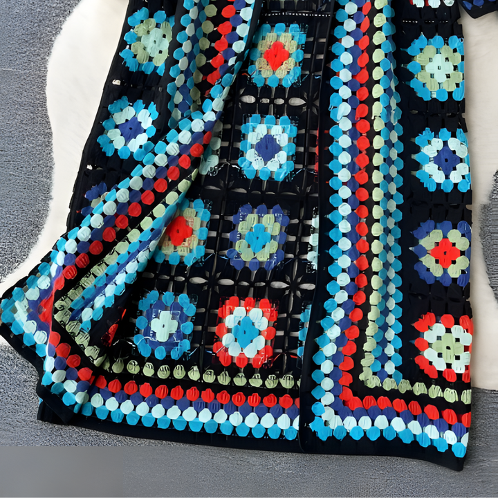 Joyful Colorful Vest - Ivy-Red-One Size-State of Style