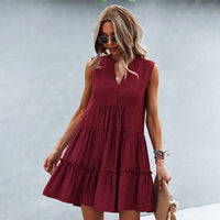 Joyful Summer Dress with Loose Fit – Elin-Pink-S-State of Style