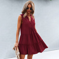 Joyful Summer Dress with Loose Fit – Elin-Pink-S-State of Style