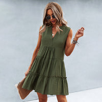 Joyful Summer Dress with Loose Fit – Elin-Pink-S-State of Style