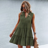 Joyful Summer Dress with Loose Fit – Elin-Pink-S-State of Style