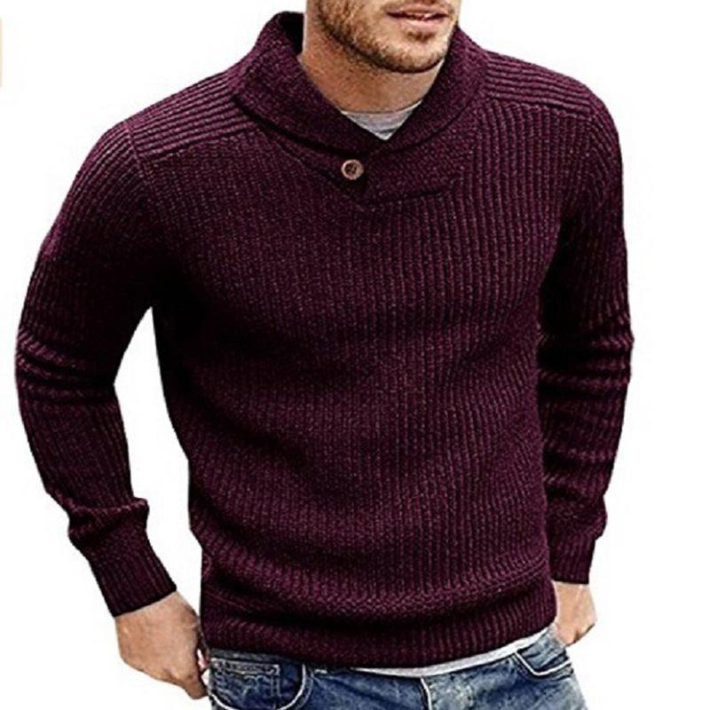 Plain Men's Knit Sweater – Adrian