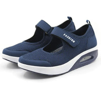 Julia - Orthopedische Lichtgewicht Zwarte Sandalen-Blauw-35-State of Style