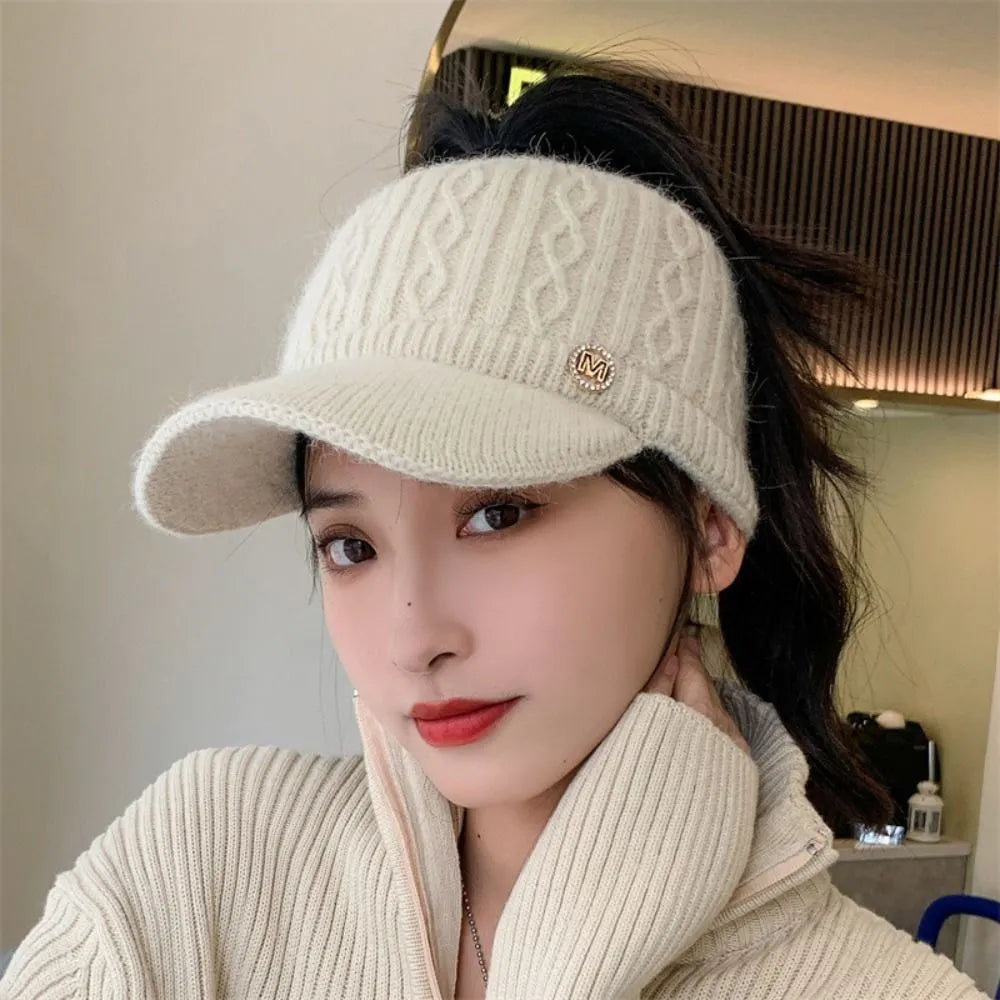 Julie Knitted Baseball Cap | Casual & Trendy-Beige-State of Style