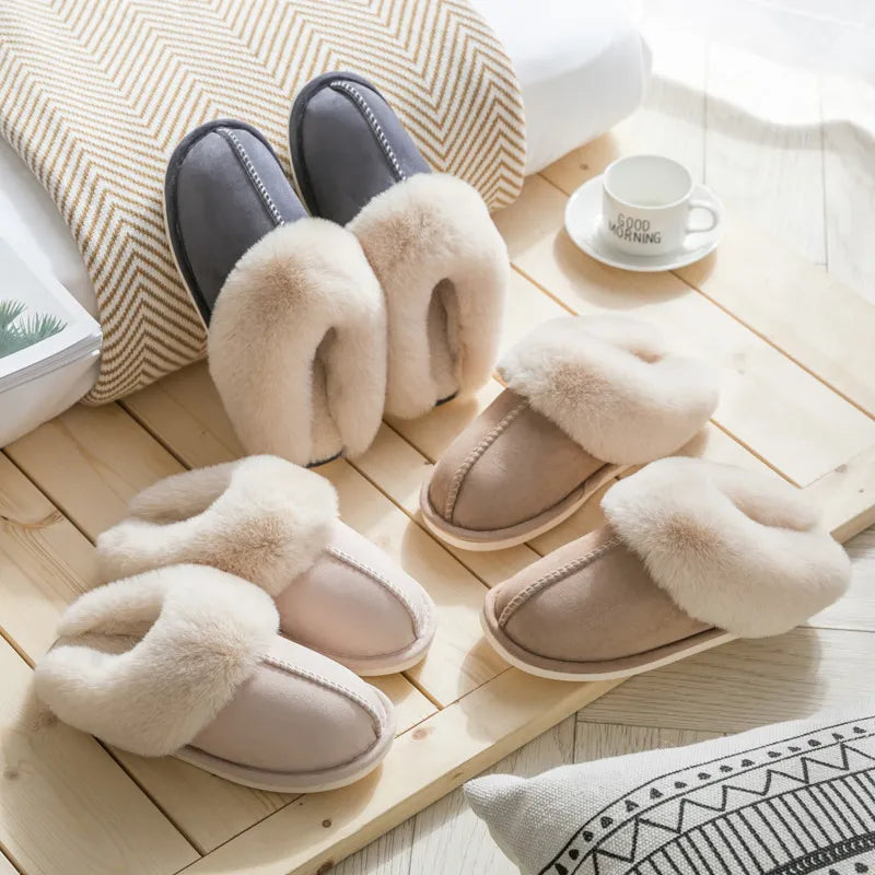 Julie Suede Slippers | Soft & Warm-Beige-5.0-6.0-State of Style