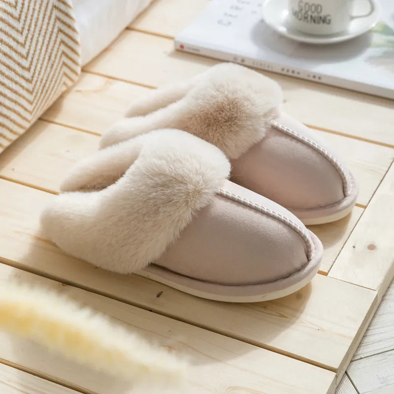 Julie Suede Slippers | Soft & Warm-Beige-5.0-6.0-State of Style