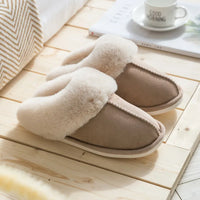 Julie Suede Slippers | Soft & Warm-Khaki-5.0-6.0-State of Style