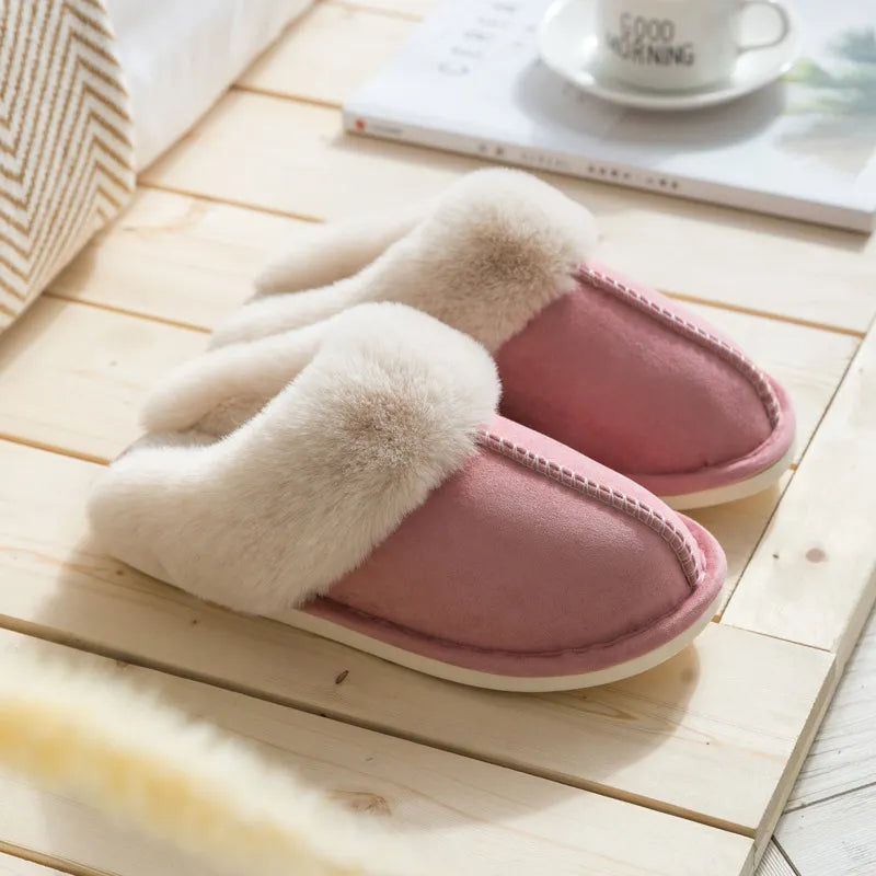 Julie Suede Slippers | Soft & Warm-Pink-5.0-6.0-State of Style