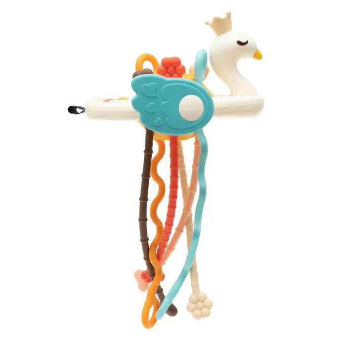 Juno Sensory UFO Toy – Pull & Discover Activity Toy for Babies-Swan-State of Style