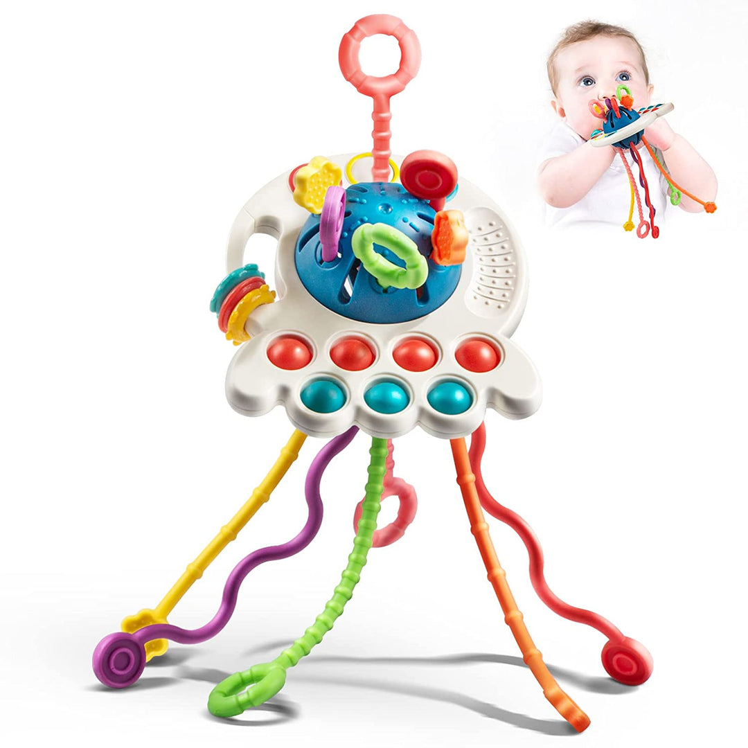 Juno Sensory UFO Toy – Pull & Discover Activity Toy for Babies-Ufo-State of Style