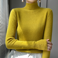 KailaShirt | Turtleneck Sweater for Women | Warm & Elegant Knitwear-Yellow-S-State of Style