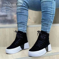 KarlijnsBoots | Platform Boots for Women | Trendy & Comfortable-Black-5.0-State of Style