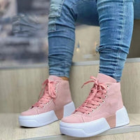KarlijnsBoots | Platform Boots for Women | Trendy & Comfortable-Pink-5.0-State of Style
