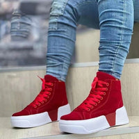 KarlijnsBoots | Platform Boots for Women | Trendy & Comfortable-Wine Red-5.0-State of Style