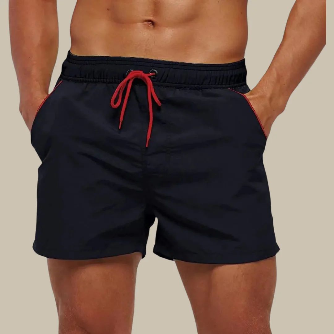 Karlo Swim Shorts | Stylish & Quick-Drying-Navy Blue-S-State of Style