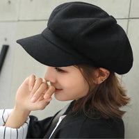 Kasey Vintage Newsboy Cap | Timeless & Stylish-Black-State of Style