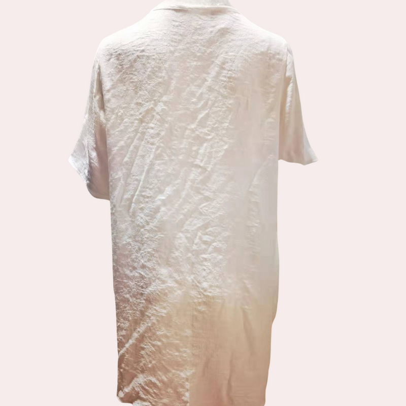 Kate - Comfortable Shirt Dress for Women-White-S-State of Style