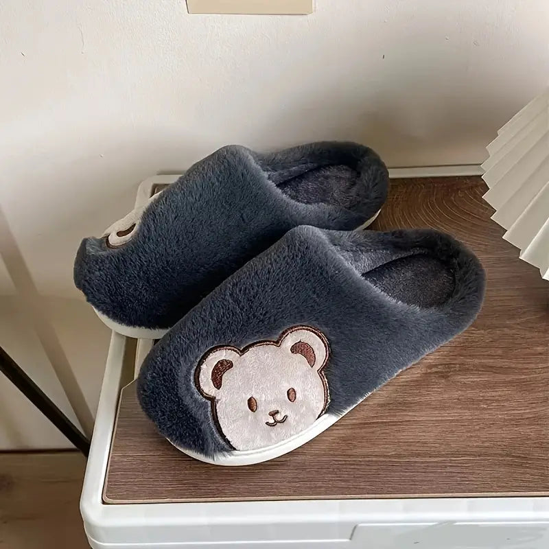 Katy Cat Slippers | Comfy & Cute-Black Bear-5.0-6.0-State of Style