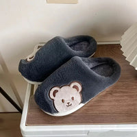 Katy Cat Slippers | Comfy & Cute-Black Bear-5.0-6.0-State of Style