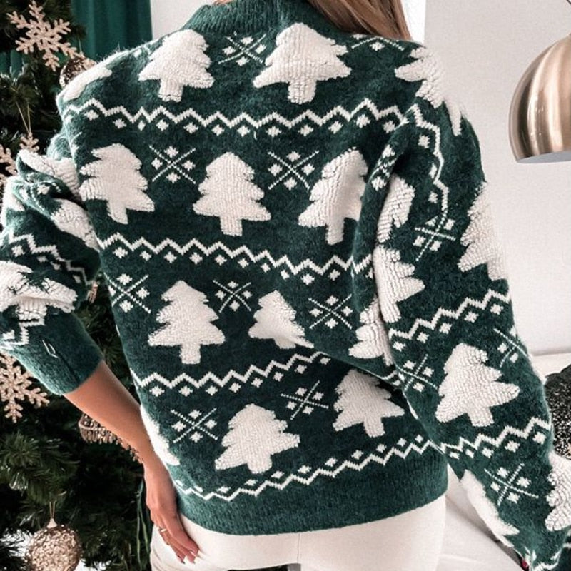 KatysSweater | Christmas Sweater for Women | Festive & Cosy Knitwear-Green-S-State of Style