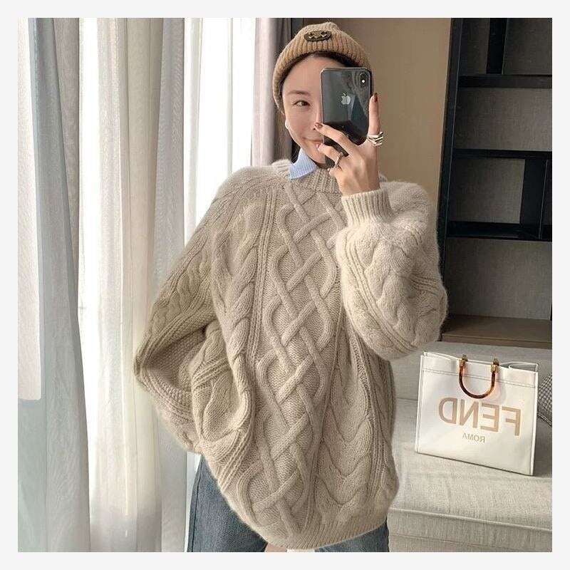 KaylensShirt | Winter Sweater for Women | Warm & Stylish Knitwear-Beige-One size fits all-State of Style