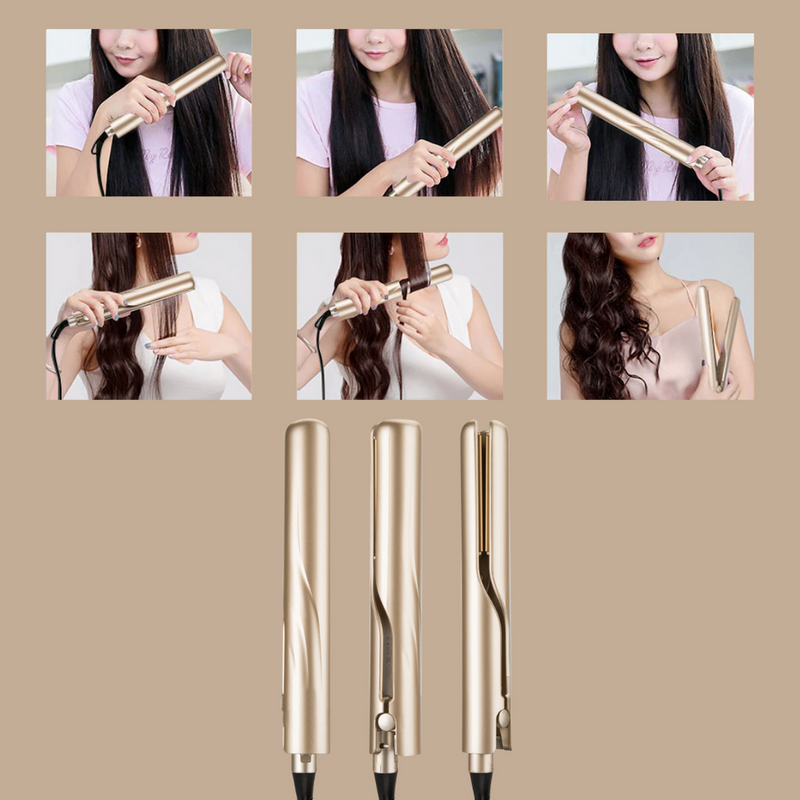 KaysHair | 2-in-1 Hair Styler for Women | Straightener & Curler-State of Style