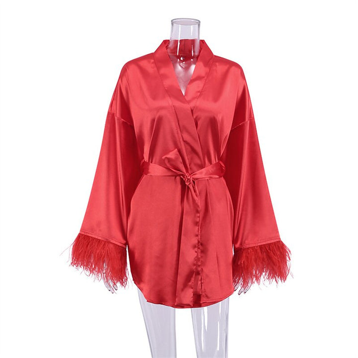 KellysJas | Bathrobe for Women | Soft & Luxurious Loungewear-Brick Red-S-State of Style