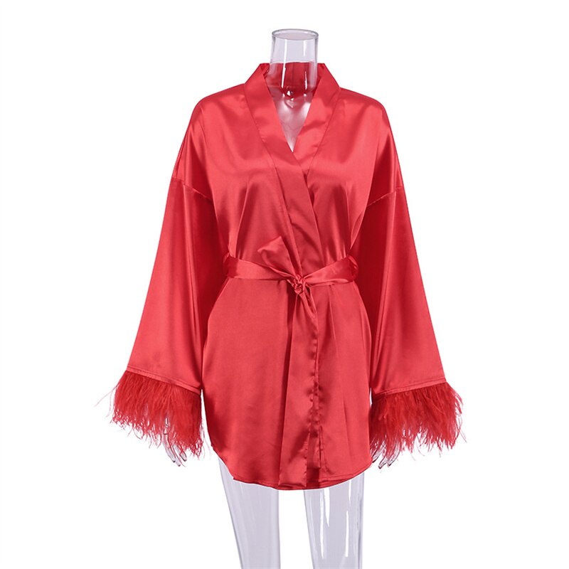 KellysJas | Bathrobe for Women | Soft & Luxurious Loungewear-Brick Red-S-State of Style