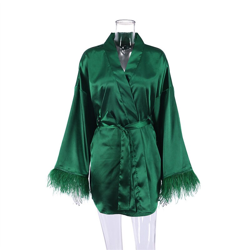 KellysJas | Bathrobe for Women | Soft & Luxurious Loungewear-Green-S-State of Style