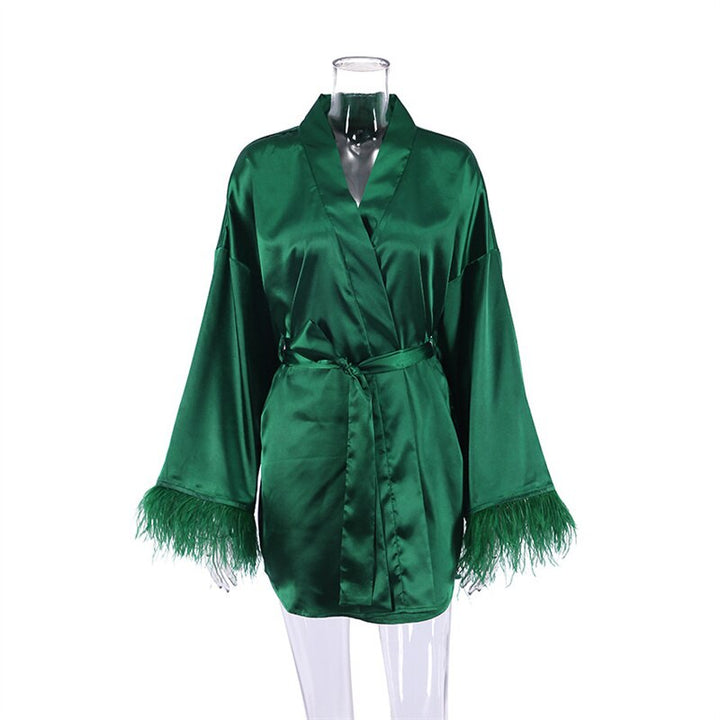 KellysJas | Bathrobe for Women | Soft & Luxurious Loungewear-Green-S-State of Style