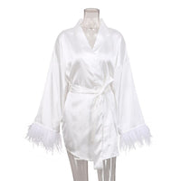 KellysJas | Bathrobe for Women | Soft & Luxurious Loungewear-White-S-State of Style