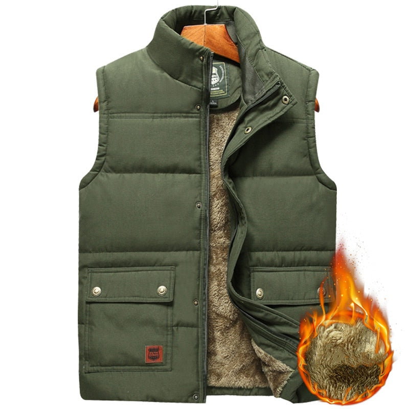 KellysWarmer | Body Warmer for Men | Lightweight & Insulated Vest-Army Green-160cm 50kg for M-State of Style